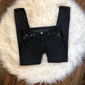 AG The Legging Skinny Jean Black Size 28